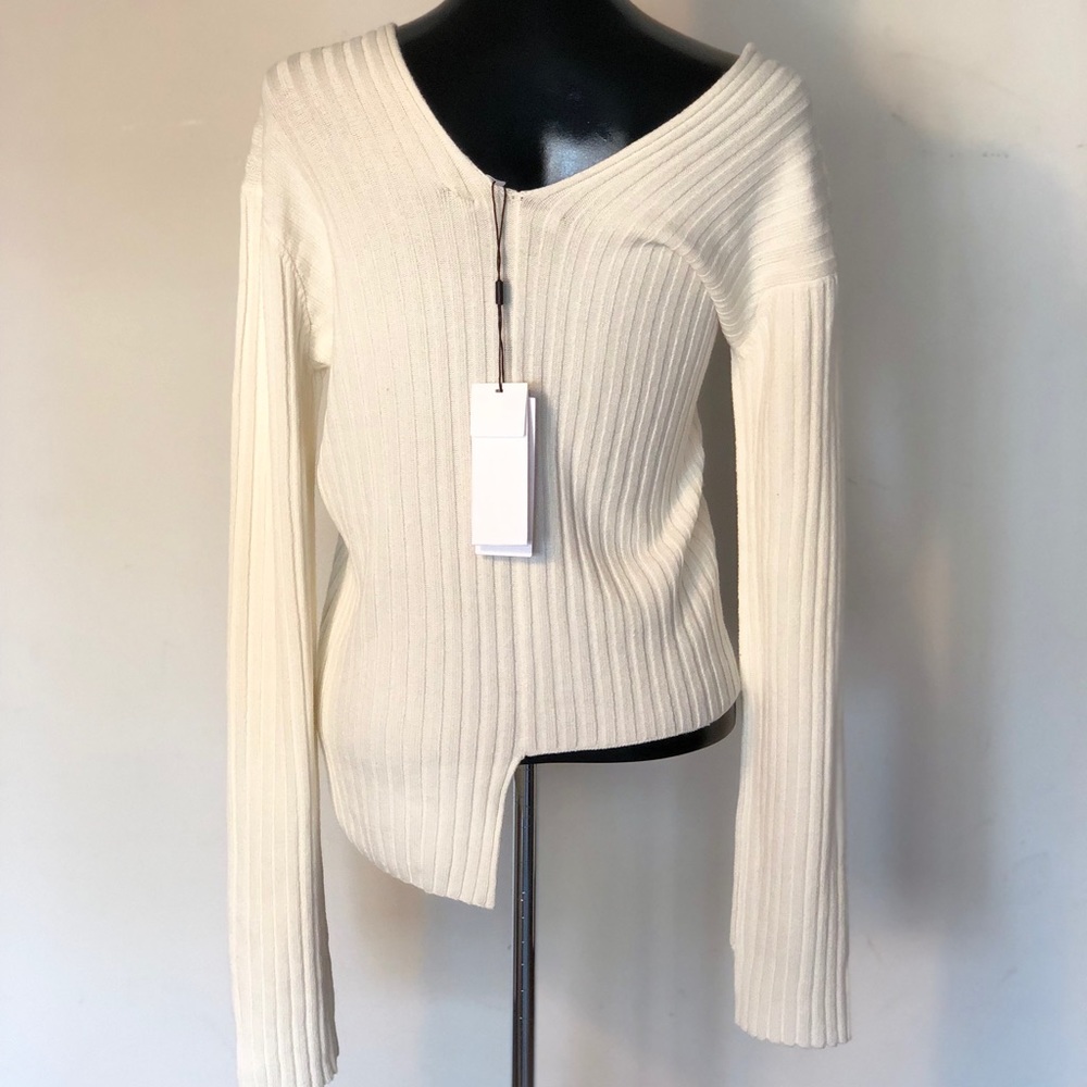 ❌SOLD❌Helmut Lang Off Shoulder Longsleeve Sweater - Picture 4 of 8